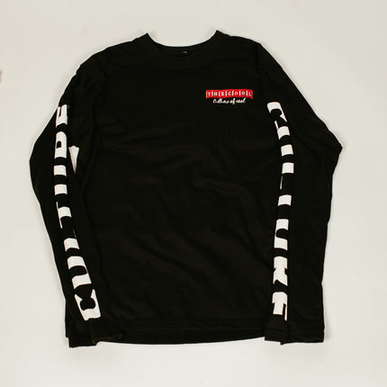 “Only The Cool Survive” Badge Icon Tee Black L/S