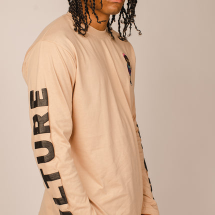 “Only The Cool Survive” Icon Tee Tan L/S