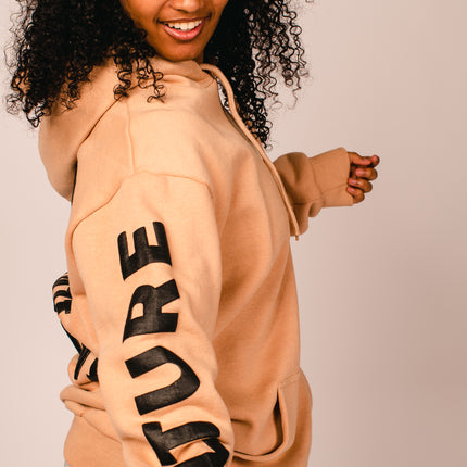 Only The Cool Survive” Icon Hoodie Tan L/S