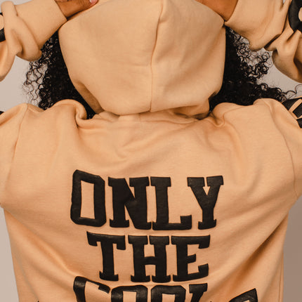 Only The Cool Survive” Icon Hoodie Tan L/S