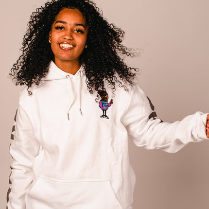 "Only The Cool Survive” Icon Hoodie White L/S