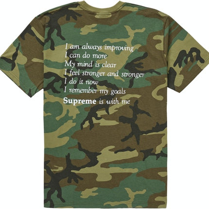 Supreme Stay Positive Tee Woodland Camo