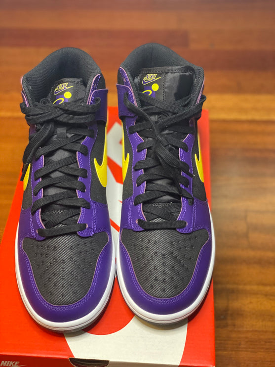 Nike Dunk High EMB Lakers