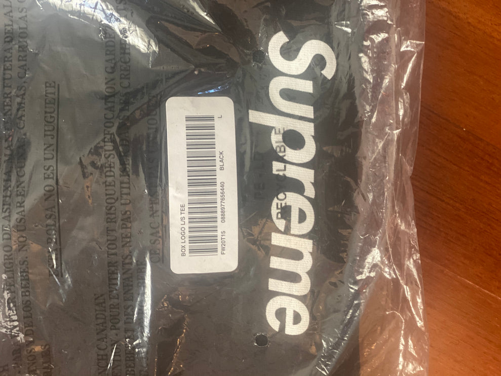 Supreme Box Logo L/S Tee Black