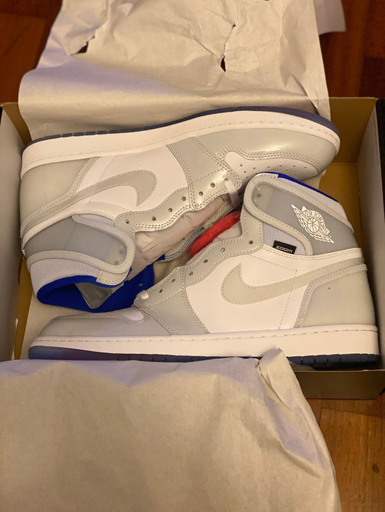 Jordan 1 Retro High Zoom White Racer Blue (Size 13) - CoolShop