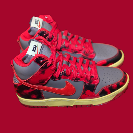 Nike Dunk High 1985 Red Acid Wash