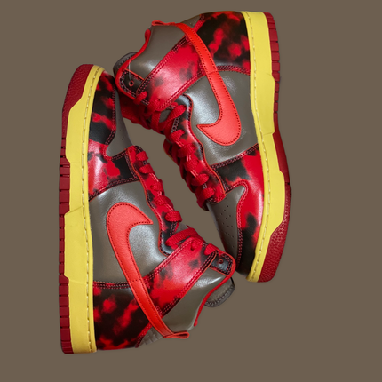Nike Dunk High 1985 Red Acid Wash