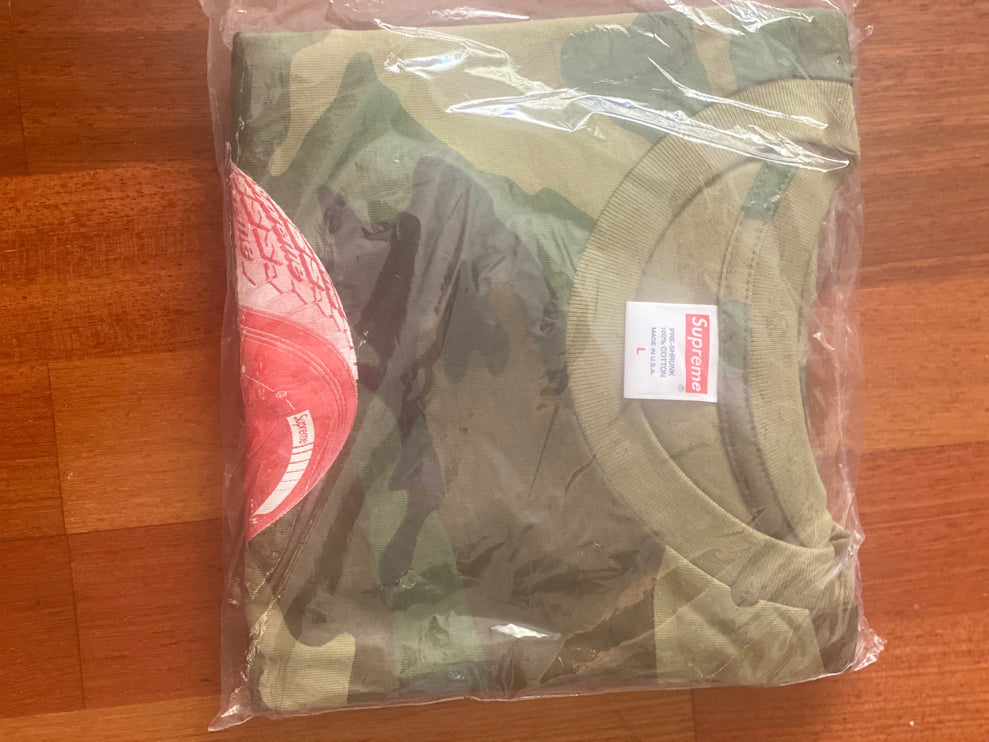 Supreme Tire Tee Woodland Camo