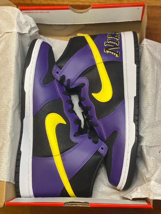 Nike Dunk High EMB Lakers